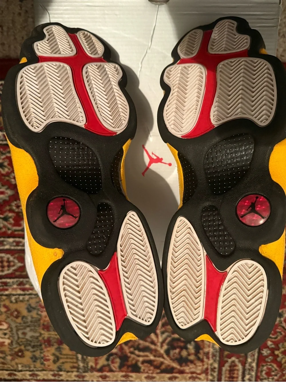 Jordan 13 Retro Del Sol - Men’s Sneakers - White & Yellow Suede Accents